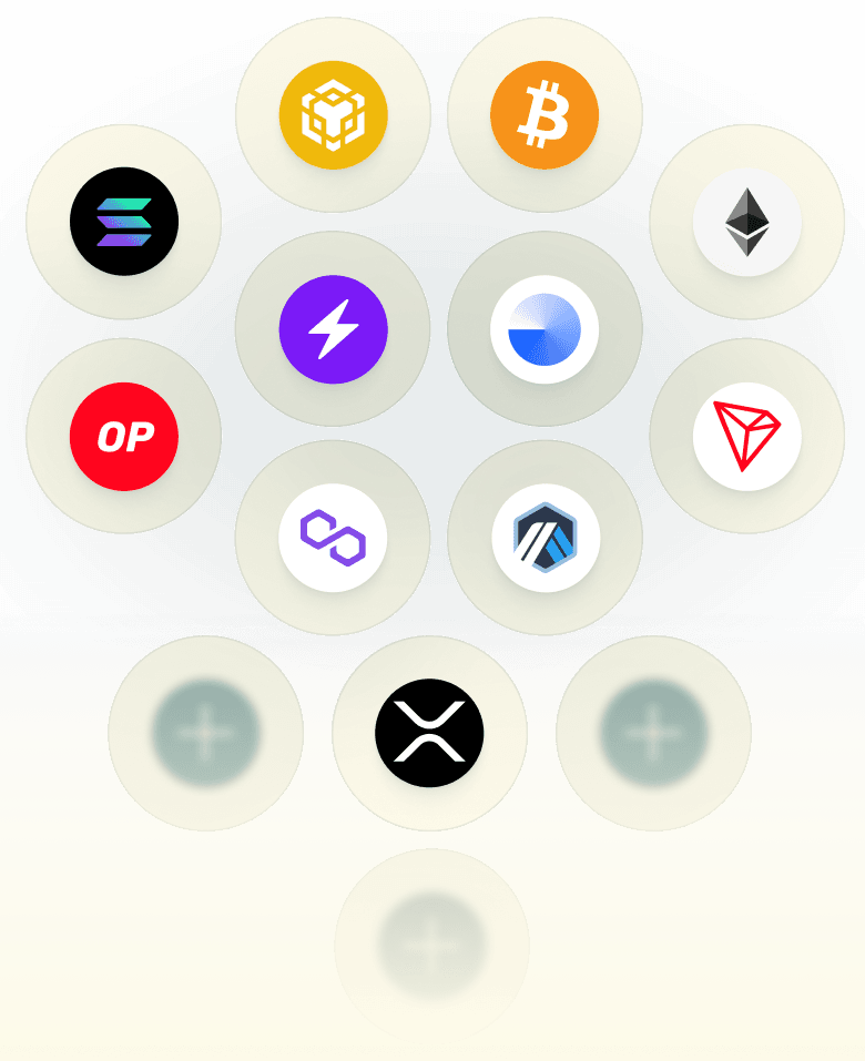 Supported tokens and networks